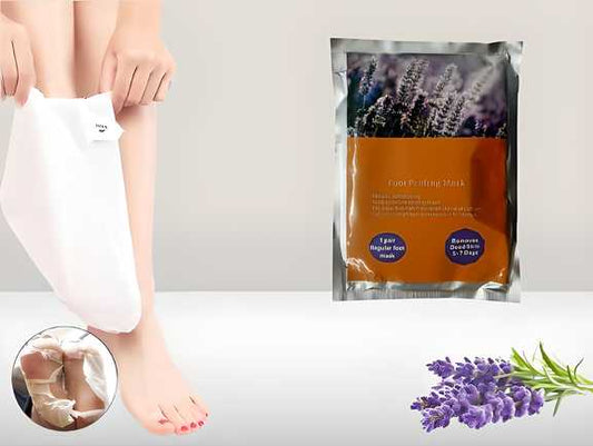 Exfoliating Foot Mask Socks – Remove Cracked Heels & Get Baby-Soft Feet in 7 Days